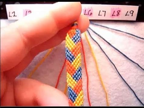 64 Friendship Bracelet Tutorial Beginner The Braided Stitch