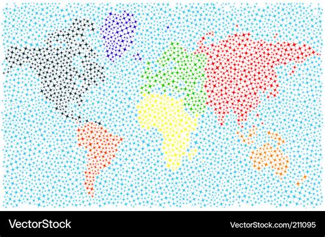 World Map Outline Regions