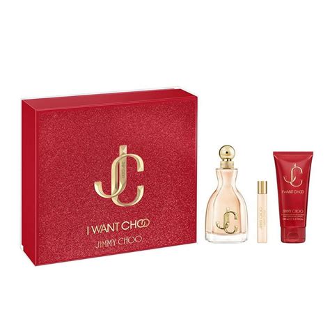 Jimmy Choo I Want Choo Womens 3 Pcs Perfume T Set 34 Eau De Parfum Spray 025 Eau De