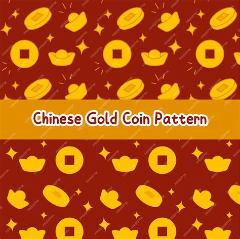 Premium Vector Chinese New Year Gold Coin Pattern