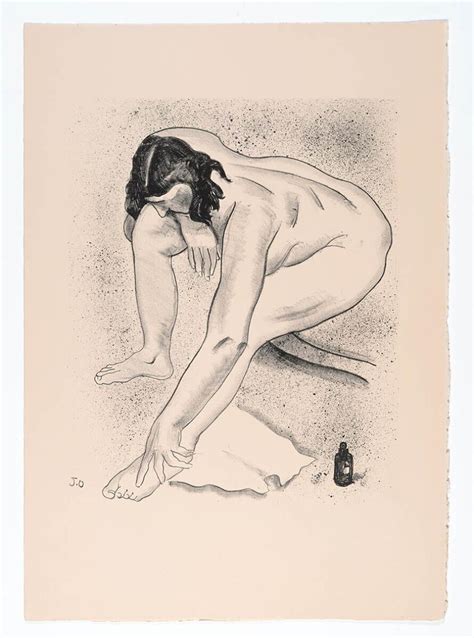 Naked Woman Leaning Forward To Grab Her Ankle Museum Boijmans Van