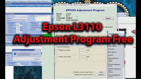 Epson L3110 Resetter or Adjustment Program - YouTube