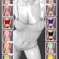 X Fashion Dancing Wave Lingerie Set Genesis Daz D