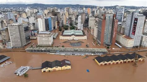 Brasil el centro histórico de Porto Alegre convertido en un gran lago