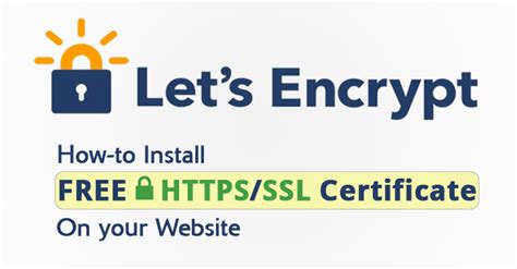 How To Install Let S Encrypt Free SSL Certificate On Your Website