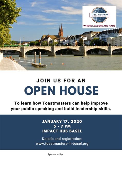 Flyer Open House Basel Toastmasters Of Basel