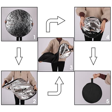 Cm In Portable Collapsible Round Handhold Light Reflector