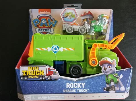 Paw Patrol Big Truck Pups Rocky Rescue Truck New | #4593129512