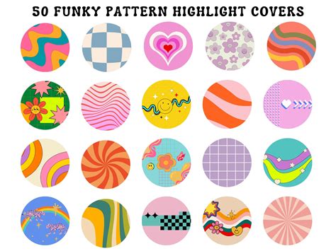 50 Funky Retro Insta Highlight Covers, Groovy 70s IG Story Highlights, Hippie Instagram ...