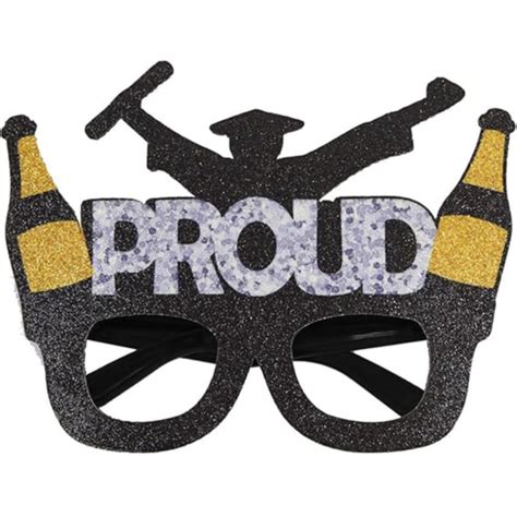 ZMKIAG Fantastic Graduation Glasses Decoration, Plastic Graduation