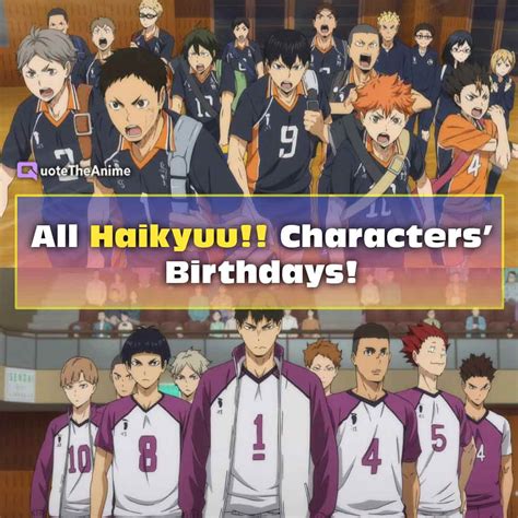 All Haikyuu Birthdays Official Hq Images Qta