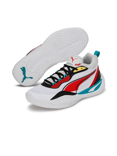 Buy Puma Unisex White Playmaker Colourblocked Sneakers Casual Shoes For Unisex 19150354 Myntra