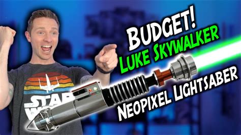 Awesome Budget Luke Skywalker Neopixel Lightsaber Vaders Sabers Youtube