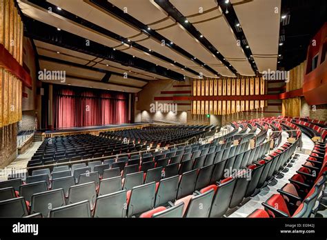 The Interior Of A Modern High School Auditorium Stock Photo Alamy