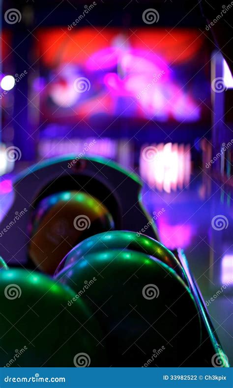 bowling ball  stock photo image  hobby glow play