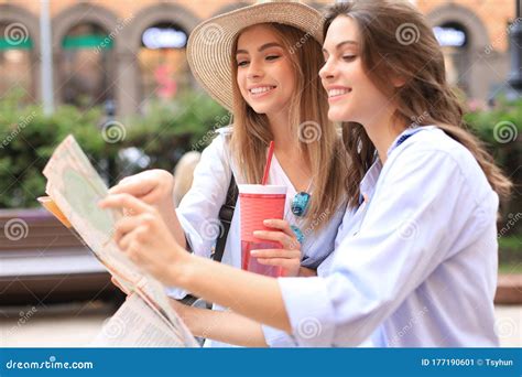 Photo Of Two Girls Enjoying Sightseeing Outdoor Beautiful Female