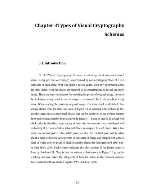 12 - Chapter 3types of Visual Cryptography Schemes PDF | PDF | Cryptography | Pixel