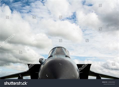 military fighter front jet plane airplane stock photo