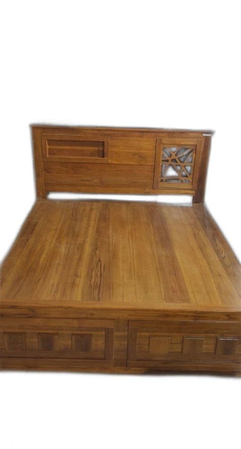 Queen Size Teak Wooden Cot Bed Without Storage At Rs 19000 In