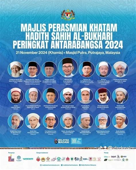 Teks Ucapan Yab Perdana Menteri Majlis Perasmian Khatam Hadis Sahih Al