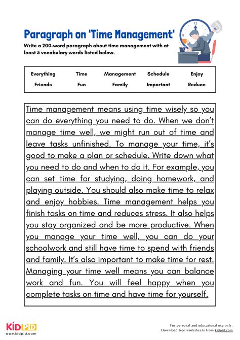 Paragraph On Time Management