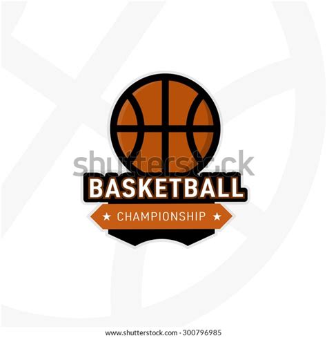 Basketball Championship Badgevector Illustration Stock Vector Royalty