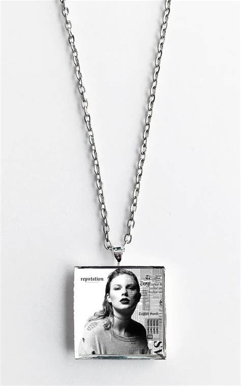 Taylor Swift - Reputation - Album Cover Art Pendant Necklace – Hollee