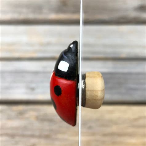 Ladybug Needle Minder Hand Carved Hand Painted Etsy