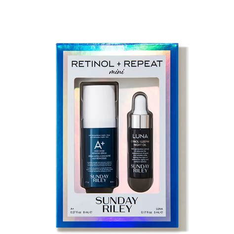 Sunday Riley Mini Retinol Repeat Travel Kit 2 Piece 41 Value Dermstore Blue Tansy Oil