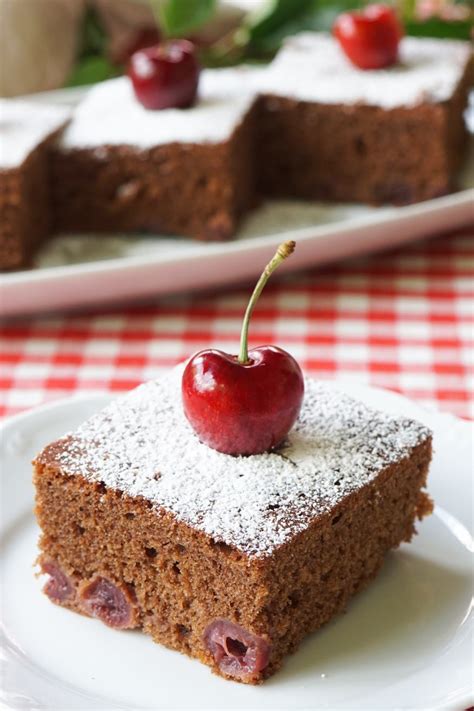 Schoko Kirschkuchen Vom Blech So Saftig