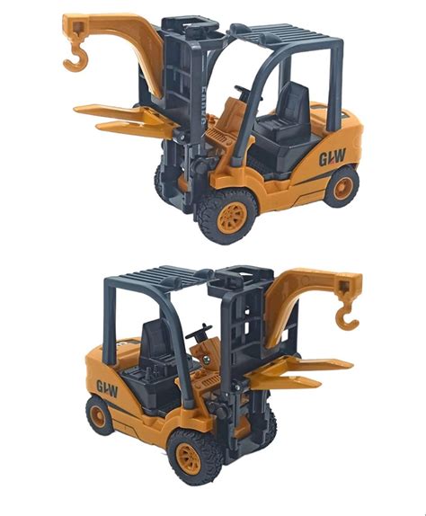 Metal Kep E Dozer Ve Forklift Set L Gwl Oyuncak Makinalar Seti