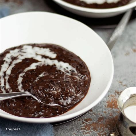 Bubur Pulut Hitam Black Glutinous Rice Pudding