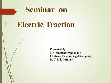 Electrical Traction System Swpptx