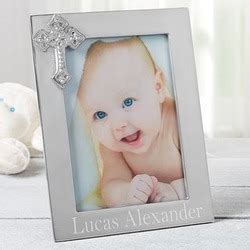 Engraved Silver Baby Picture Frame - FindGift.com