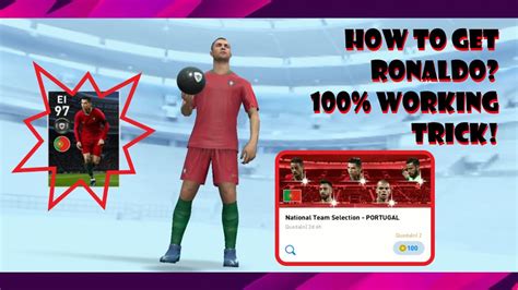 How To Get Ronaldo From National Team Selection Efootball Pes Mobile 2020 Theworldofluis