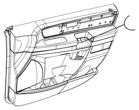Dodge Grand Caravan Panel Front Door Trim Right Trim All
