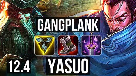 GANGPLANK Vs YASUO TOP 2 4M Mastery 400 Games 7 2 5 Godlike