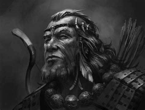 Artstation Daily Sketches Week 10 Tomasz Chistowski Old Warrior