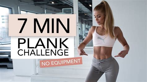 7 MIN PLANK CHALLENGE No Equipment Pamela Reif YouTube