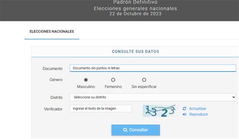 Elecciones Est Disponible El Padr N Electoral Definitivo