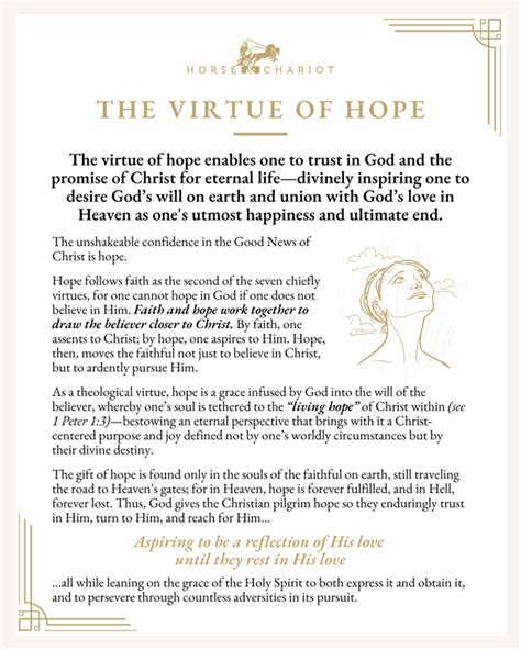 The Virtue Of Hope— Teaching Of Virtue By Horse And Chariot