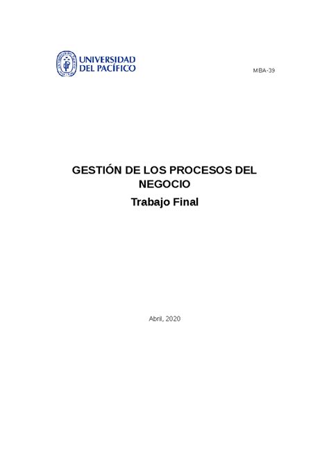 Gesti N De Procesos Del Negocio Gesti N De Los Procesos Del Negocio