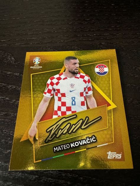 Topps Euro 2024 Mateo Kovacic Gold CRO SP Signiert Kaufen Auf Ricardo