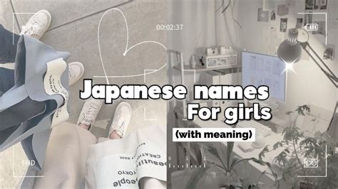 Kawaii Japanese Names 🌷💜 With Meaning 🎀💌 Youtube