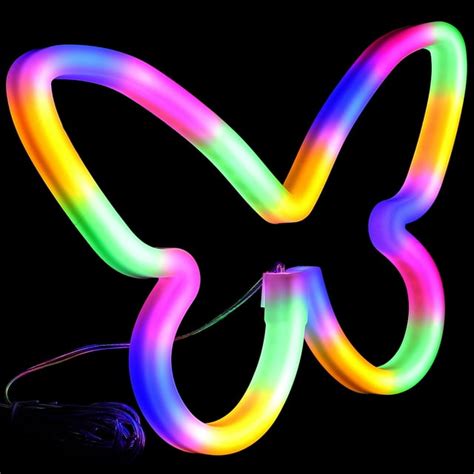 Butterfly Neon Sign Usb Neon Light Butterfly Led Neon Lamp Bedside Neon