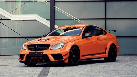 C63 AMG, Mercedes Benz, Orange, Car Wallpapers HD / Desktop and Mobile ...