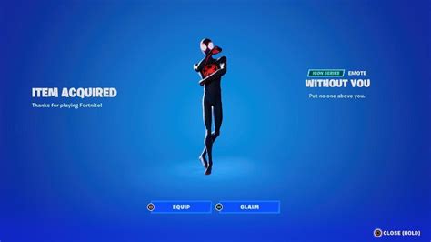 Fortnite Buying Without You Emote Youtube