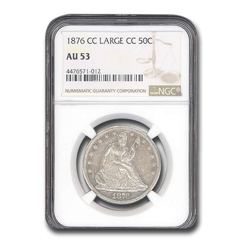 Buy 1876 Cc Liberty Seated Half Dollar Au 53 Ngc Apmex