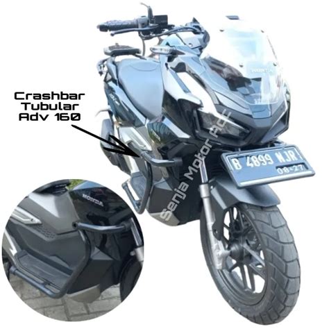 Crashbar All New Honda Adv 160 Tubular Pelindung Body Dan Dudukan Lampu