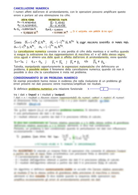 SOLUTION CALCOLO NUMERICO Studypool